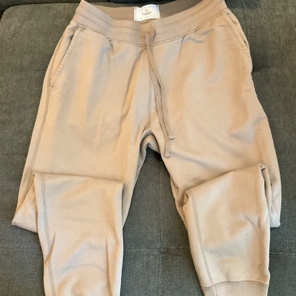 EUC Reigning Champ Joggers Light Brown Size Large - Picture 2 of 5